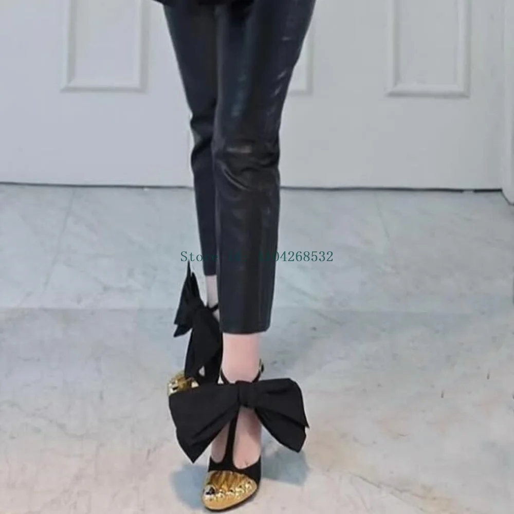 String Bead Metal Decoration High Heels Sexy Pointed Toe Stiletto Buckle Strap New Arrivals Fashion Women Ruway Shoes