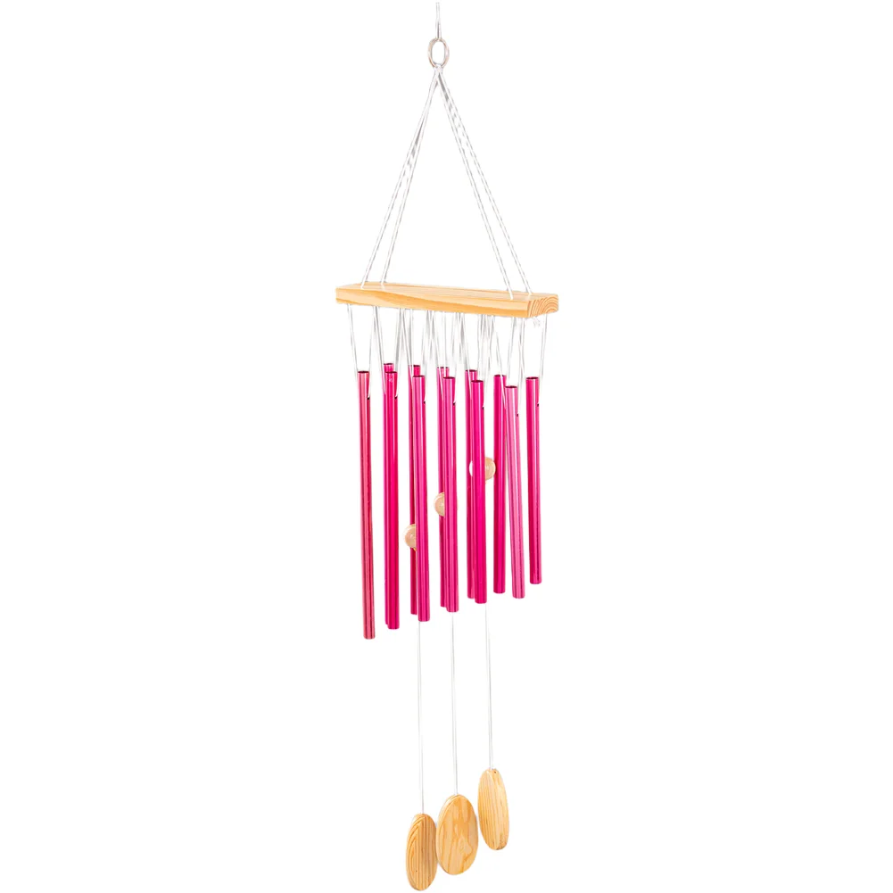 Aluminum Wind Chime Designed with 12 Tubes for Ambient Sound and Visual Appeal Modern Minimalist Wall Decor for Any Interior