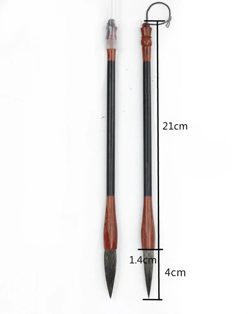 Mouse Whisker Brush Pen Tinta China Chinese Freehand Painting Brushes Rat Hair Middle Regular Script Chinese Calligraphy Brush