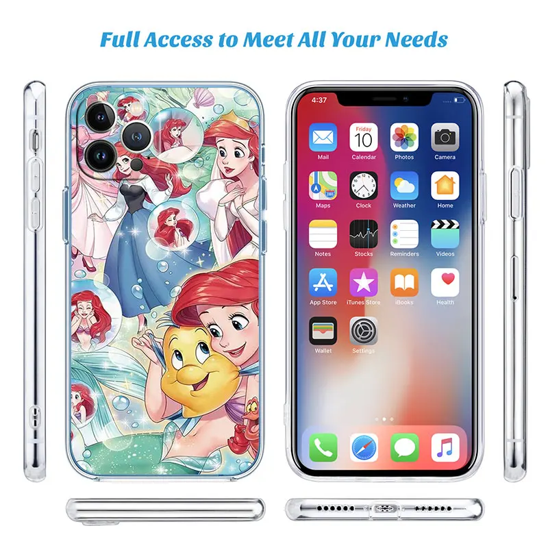 The Little Mermaid New High-End Phone Case for Samsung Galaxy A04 A04S A05 A05S A14 A23 A34 A54 M23 M52 M53 A55 A35