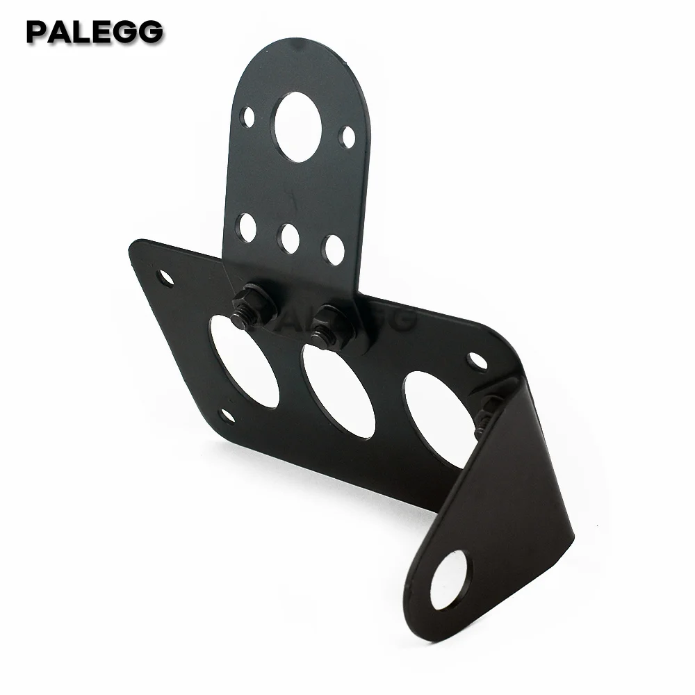 7/8"22mm Motorcycle License Plate Holder Metal License Bracket Tail Light Holder Universal image 4