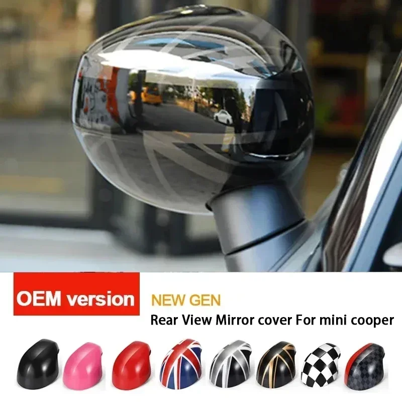 NEW Union Jack For Mini Cooper Rear View Mirror Covers For MINI Cooper S 2020 2021 2022 2023 Countryman For F60 F54 F55 F56 F57