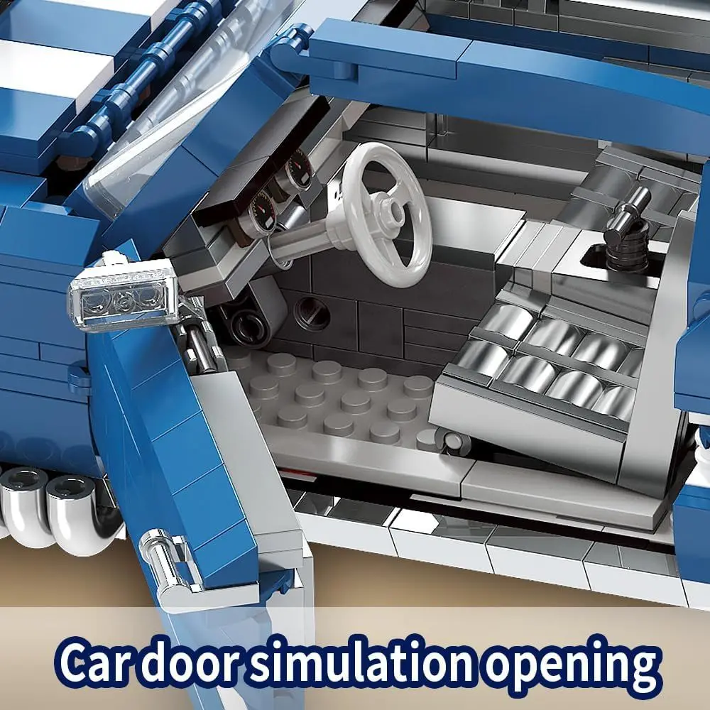 Kit de construção de carro RC escala 1:10 para adolescentes e adultos, 1680 peças, compatível com LEGO, adequado para maiores de 14 anos