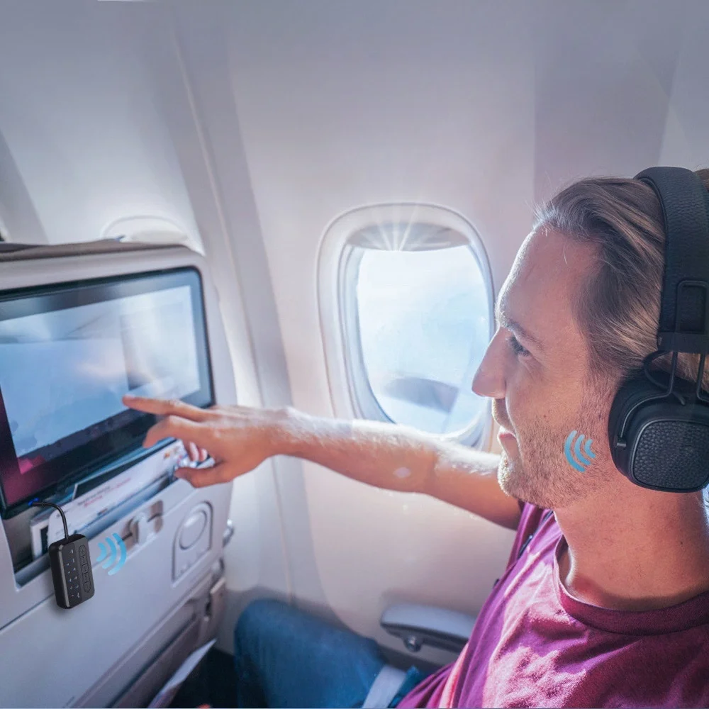 Transmisor receptor de Audio Bluetooth 5,4, AUX de 3,5 MM con micrófono, adaptador inalámbrico de música estéreo para auriculares, PC, TV, altavoces para coche