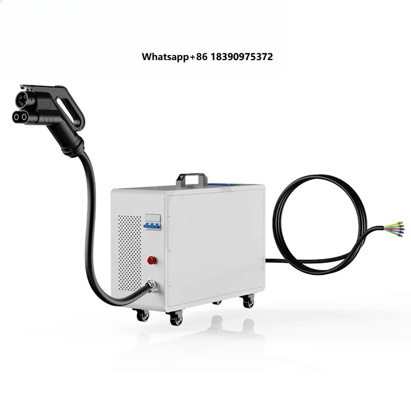 New 20KW CCS1 DC Portable EV Charger IP54 Weatherproof 4.3-inch Display Forced Air Cooling Charging Station  h003