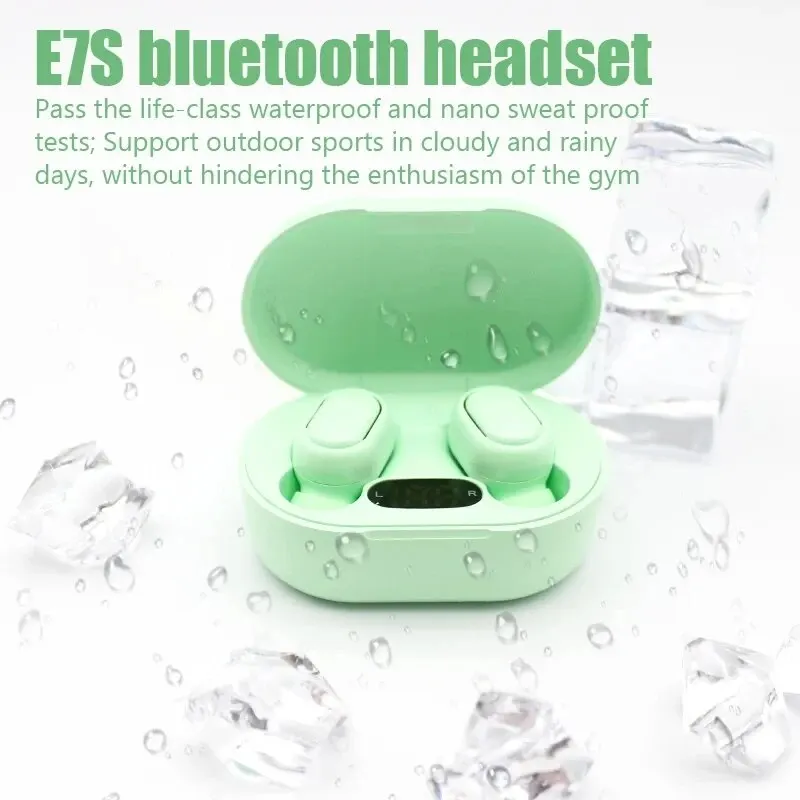 TWS E7S Fone 5.3 Bluetooth Earphones Wireless Headphones Noise Cancelling Earbuds with Mic Wireless Bluetooth Headset for Xiaomi image 4