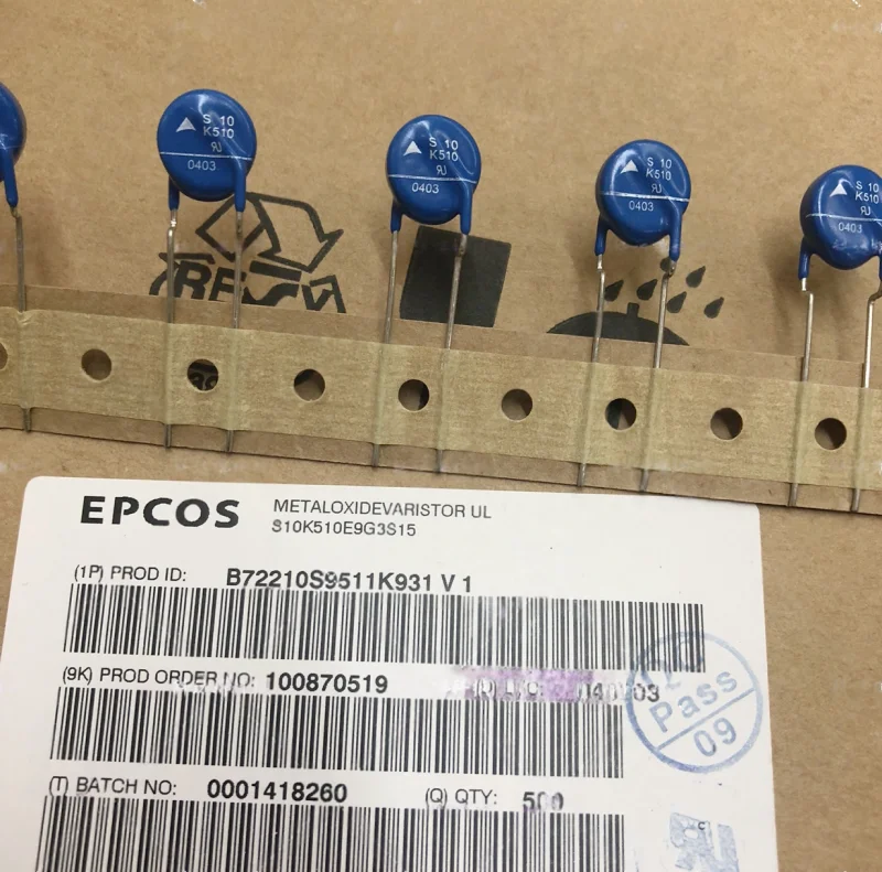 S10K510 EPCOS TDK EPCOS Varistor 10D821K S10K510 kds