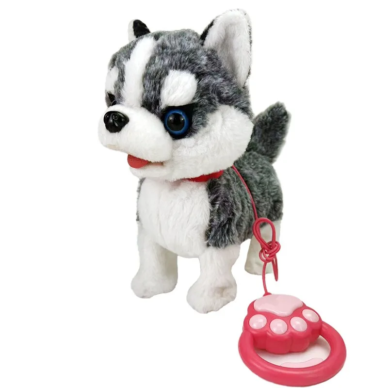 Robot Dog Interactive Sound Control Cat Lick Tongue Electronic Plush Puppy Toys Talk Bark Sing Song Music Animal For Kid Gifts