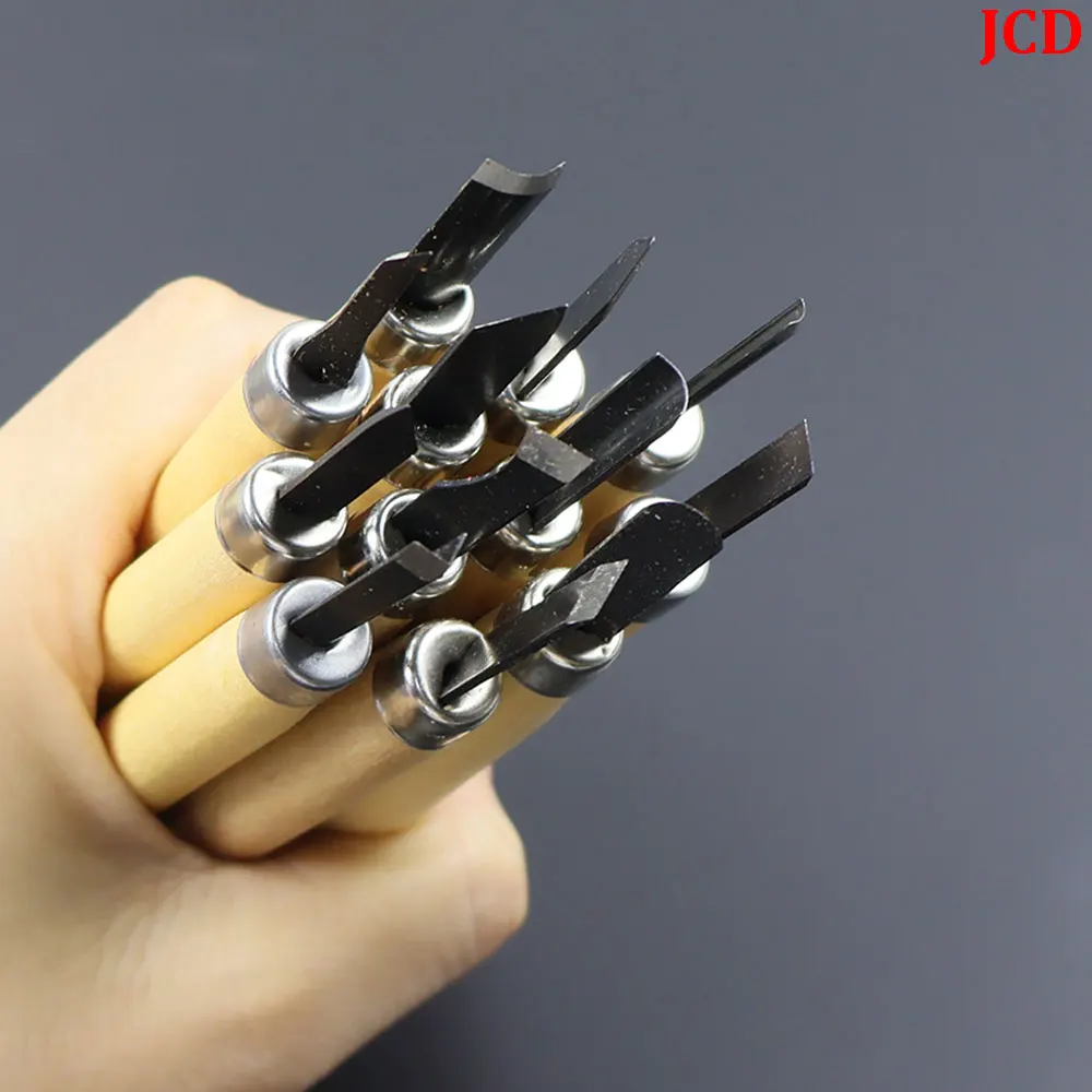 12pcs/Set Wood Carving Chisels Set For Detailed Woodworking Basic Cutting  Gouges Knife Kit Craftsmanship DIY Hand Tools