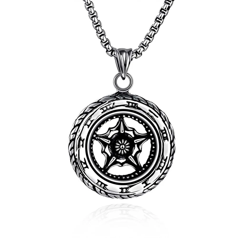 

Damo Fashion Vintage Pendant Charm Men Women Necklace Retro Personality Hip Hop Punk Accessories Jewelry Party Gift Wholesale