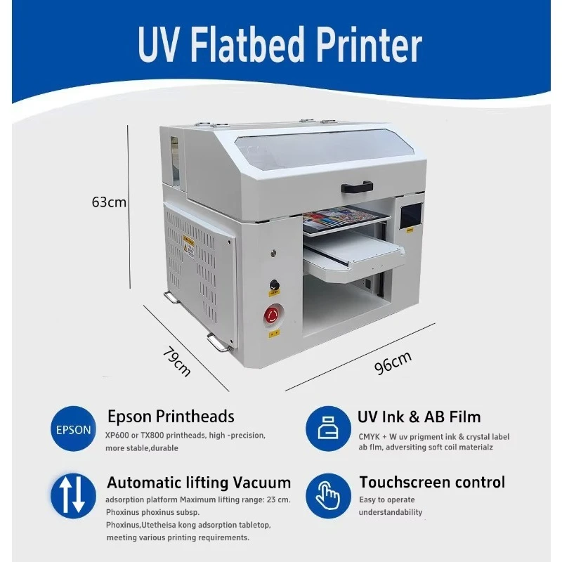 Customized UV Printer With Eps Head A3 Flatbed Printer Crystal Transfer Sticker For Cups/ Helmet/Phone Cases/ Mugs