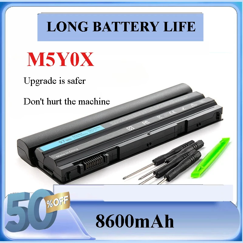 Batería para portátil M5y0x, 11.1V, 97WH, para Dell Latitude E6420, E6520, E5420, E5520, E6430, E5530, E5430, E5430, 71R31, NHXVW