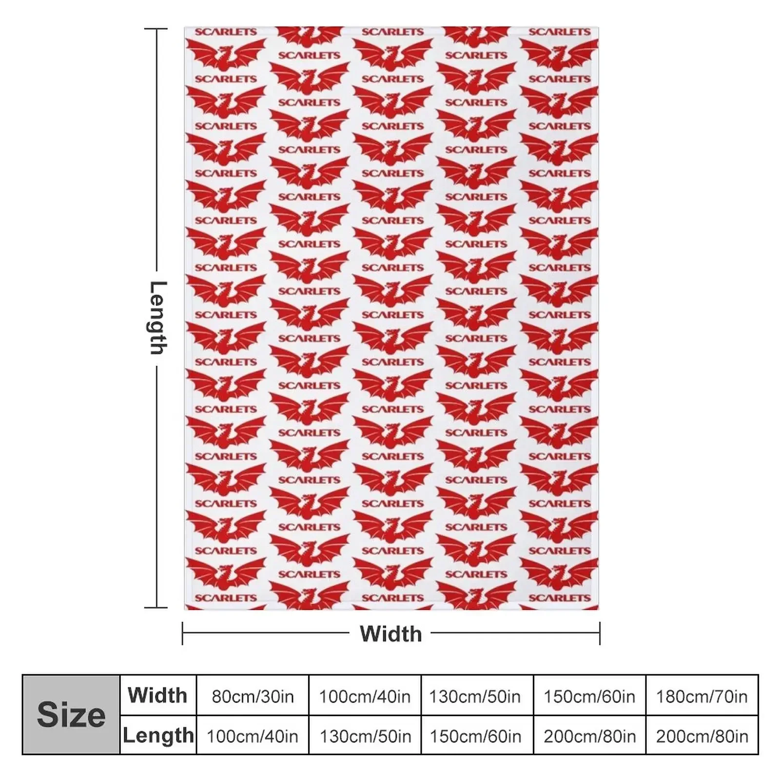 Scarlets Icon Throw Blanket Soft Plush Plaid warm for winter For Sofa Thin Blankets