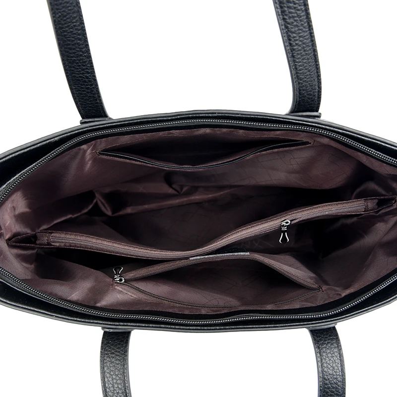 New High Quality Fashion Soft Leather Women\'s Bucket Bag Luxury Trendy Women Handbag Large Capacity Female Shopping Bags Wallet