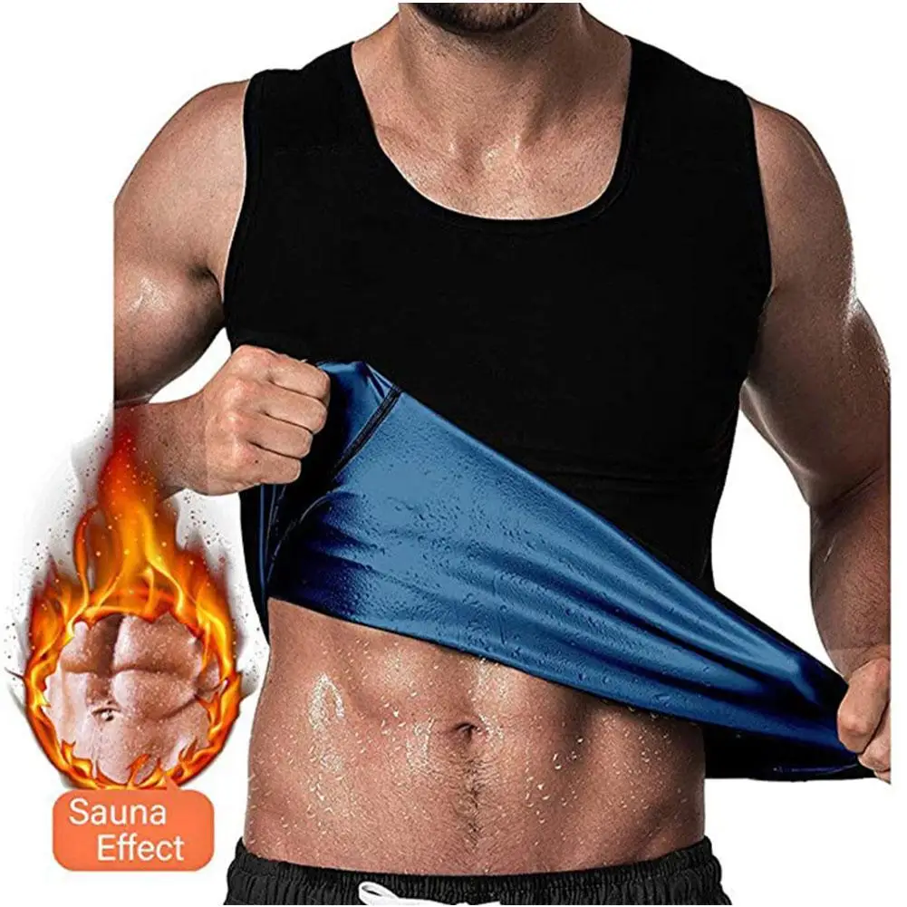 Chaleco de sudor adelgazante para hombres, modelador de cuerpo, entrenador de cintura, ropa interior de entrenamiento, corsé de sudor