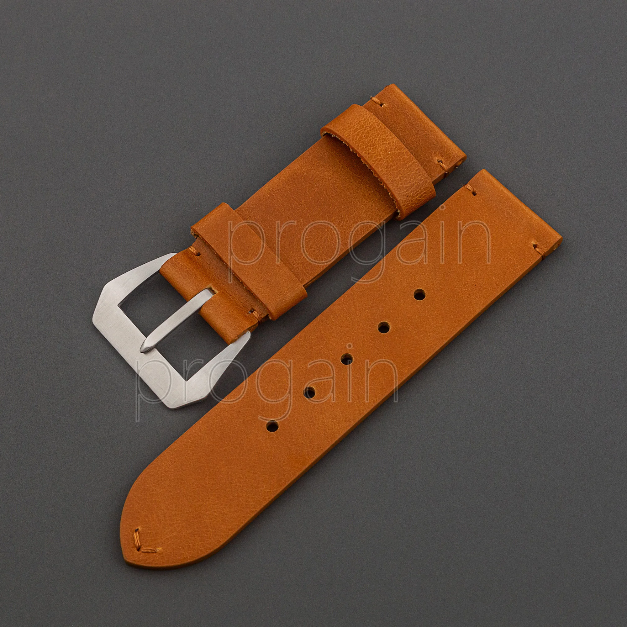 

Handmade Genuine Leather Strap 26MM Men's High-end Head Layer Cowhide Men's Bracelet Vintage PAM fit PAM 6154 6152 Watch Band