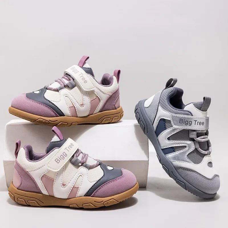 Boys Girls Sneakers Children's Leisure Non Slip Wear Resistant Sports Shoes Spring Autumn Contrast Color Leisure Running Shoes