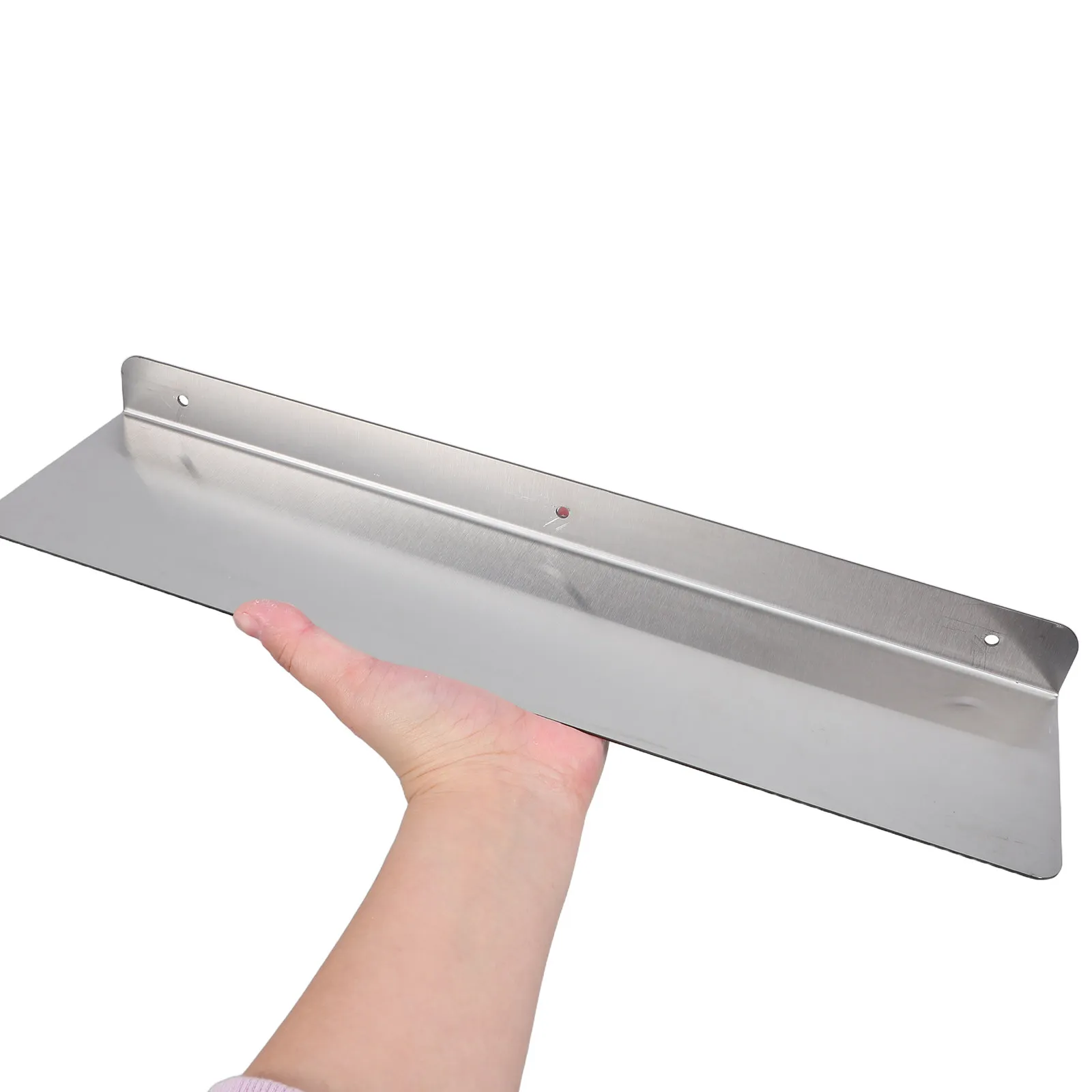 Floating Storage Rack Stainless Steel Wall Mounted Metal Shelf Heavy Duty Bathroom Organizer Indoor Plant Planter Pot