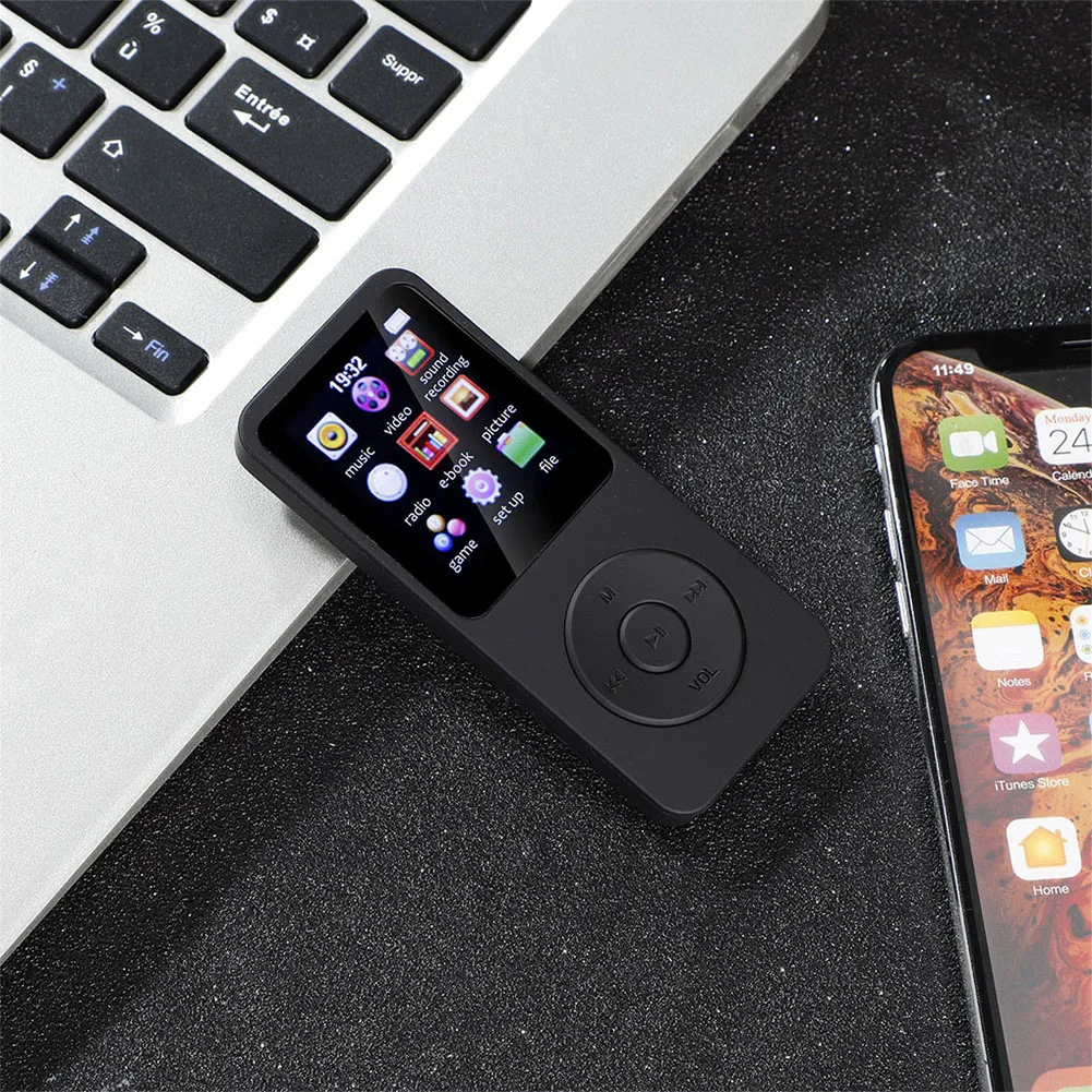 Mini lettore MP3 altoparlante compatibile Bluetooth 5.0 altoparlante musicale HiFi Walkman portatile con registrazione Radio FM Ebook