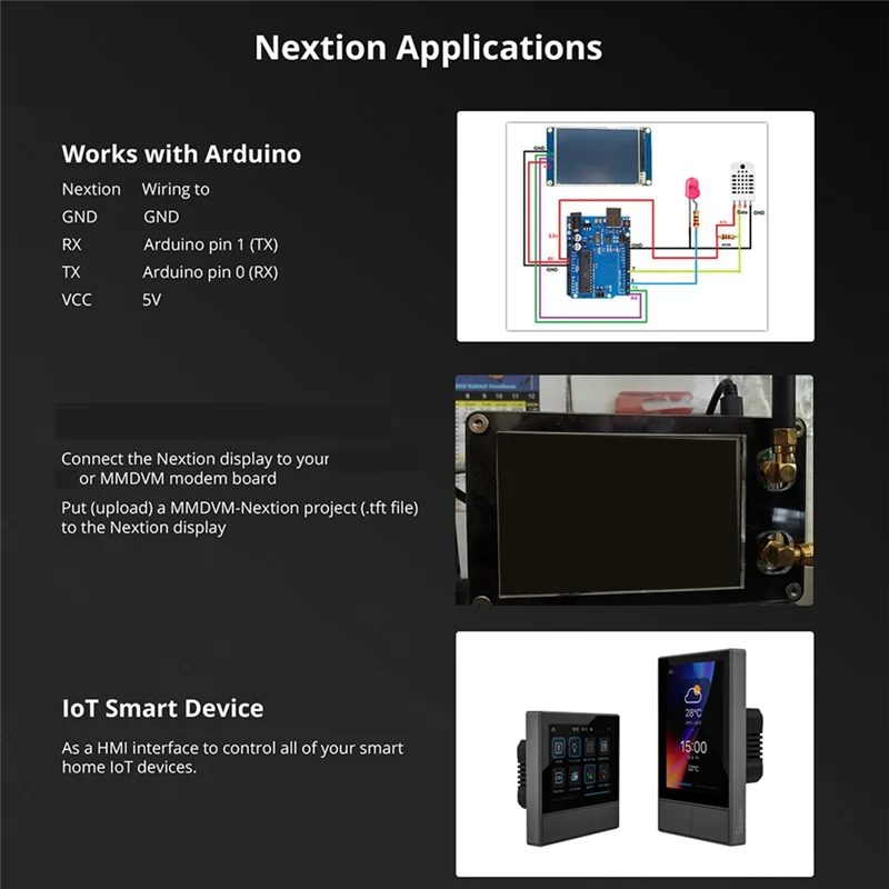 Y43A-Nextion NX8048K050 5.0 Inci Seri HMI Layar Sentuh yang Ditingkatkan Modul Panel Layar LCD TFT Serial UART USART Cerdas