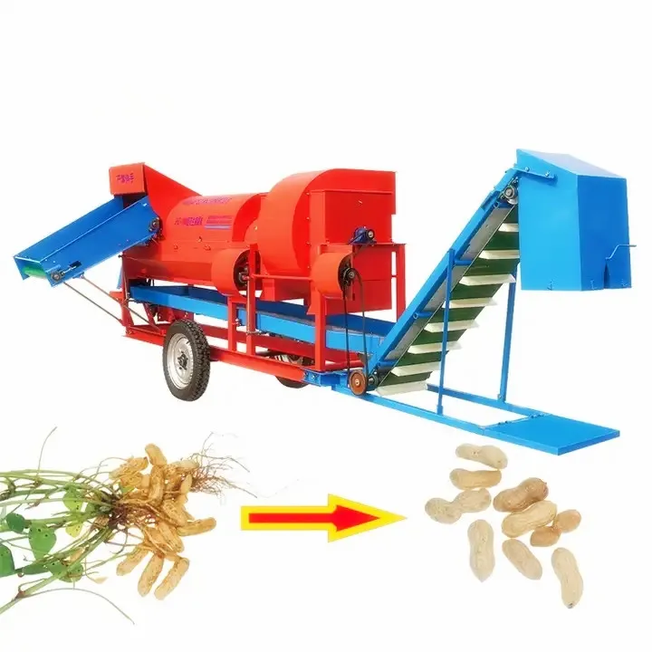 Tractor Pto Driven Wet Dry Groundnut Threshing Machine Earthnut Picker Harvester Earth Pea Picker Peanut Picking Machine