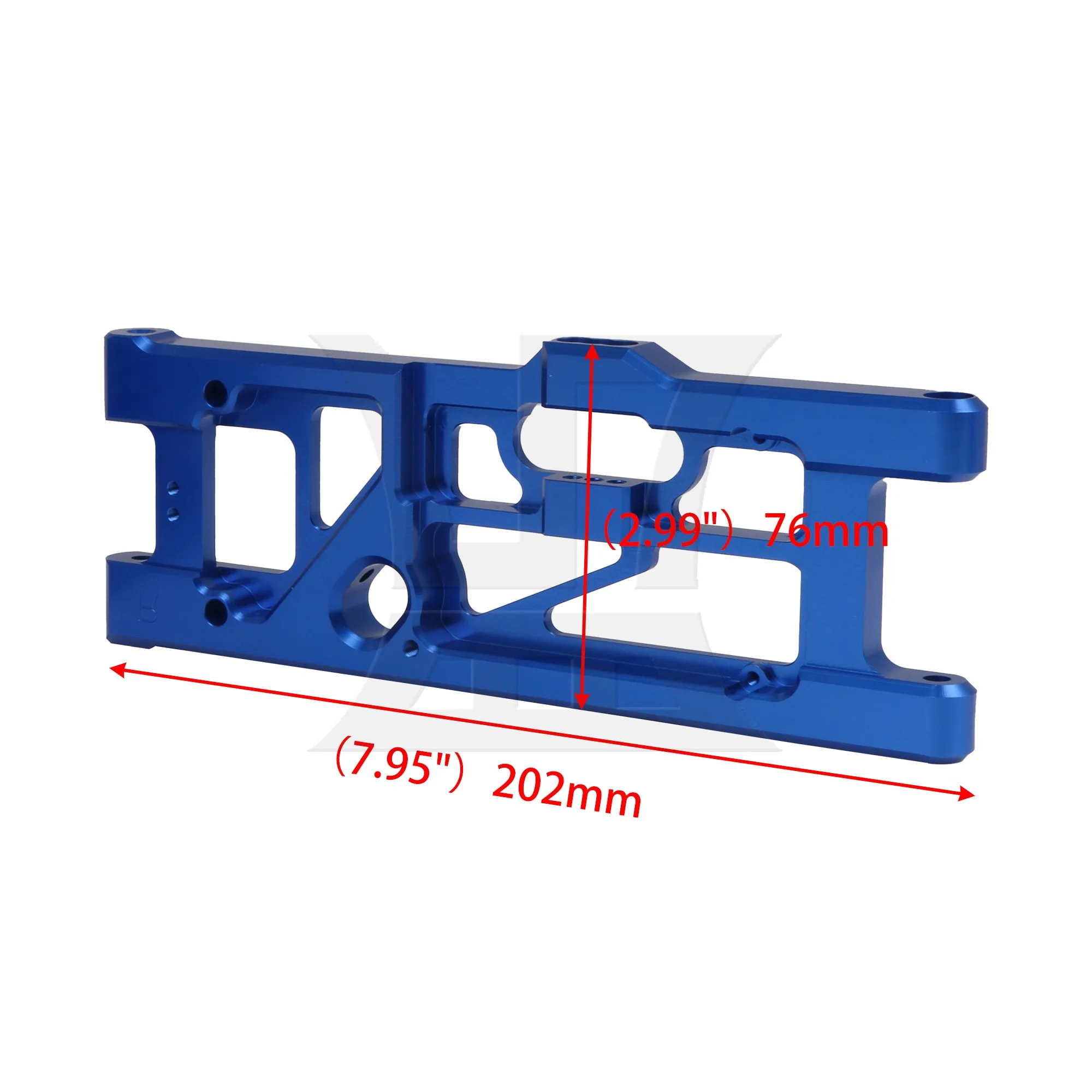 Brazo inferior trasero de aluminio RC, repuesto para Arrma ARA330590NB 1:5, 2 piezas