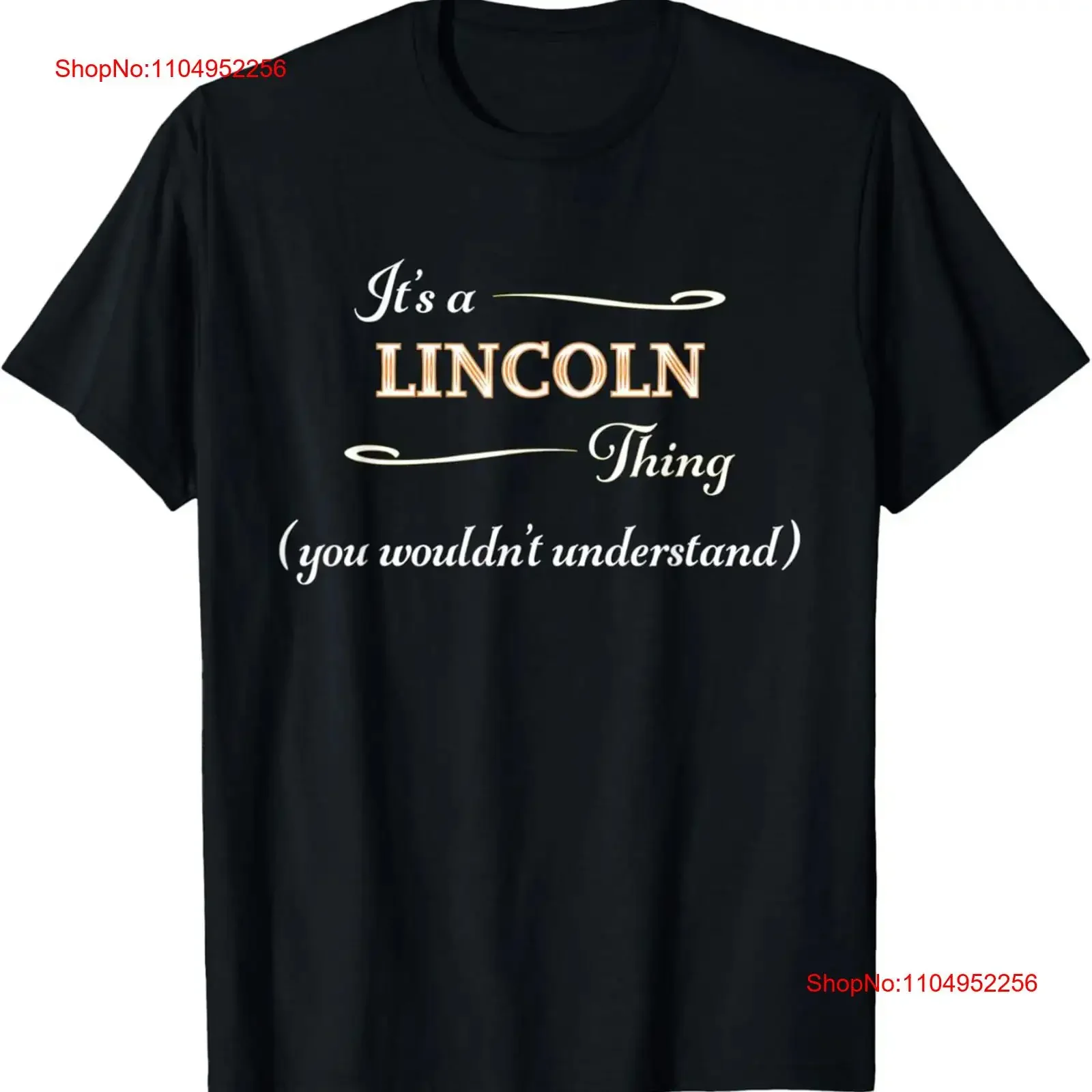 

Футболка It's a LINCOLN Thing You Wouldn't Understand Name, крутая мужская винтажная стираная универсальная уличная мода, повседневная одежда