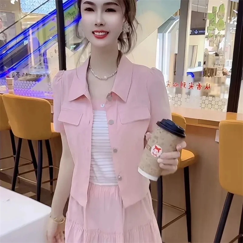 

Women Casual Waistcoat Long Dress 2PCS Summer Femme Fashion Short Jacket Two-piece Set Spring Lady Straps Two-piece Maxi Dresses