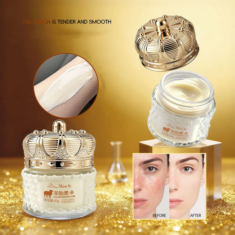 

Sheep Placenta DNA Sodium Reduce Fine Lines Collagen Cream Hydrating Brighten Improves Dry Skin Face Cream Korean Skin Care