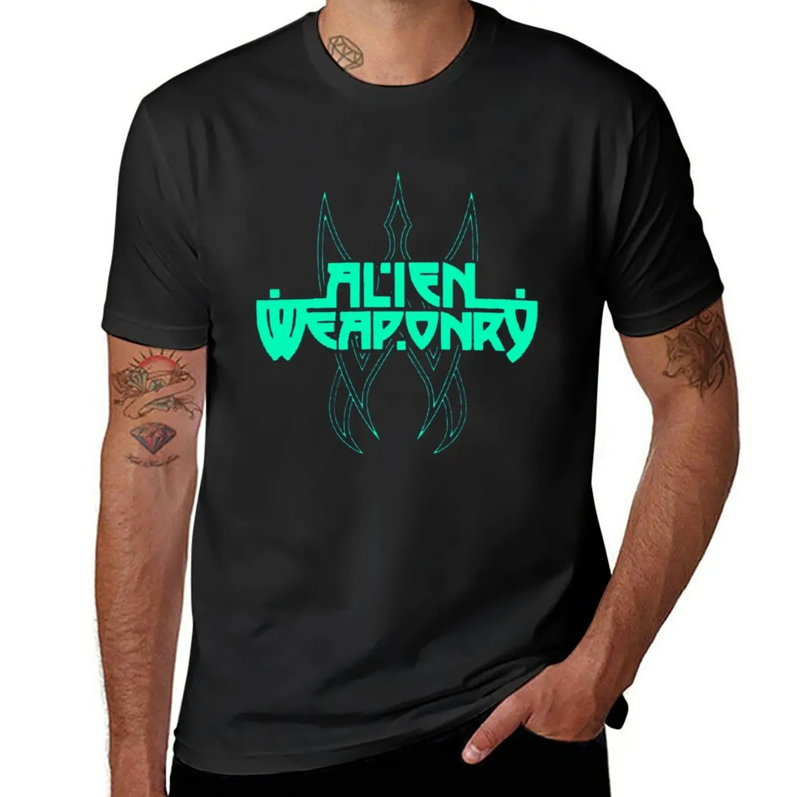 New alien weaponry best new logo T-Shirt funny t shirts graphics t shirt mens t shirts casual stylish