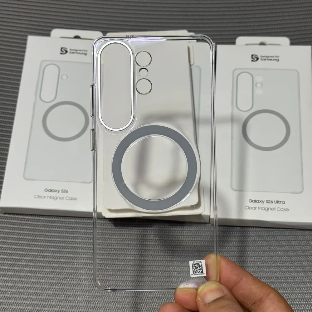 Transparent Original Material Anti-yellow Case for Samsung Galaxy S26 Ultra S26Plus for Magsafe Magnetic Wireless Charging Cover