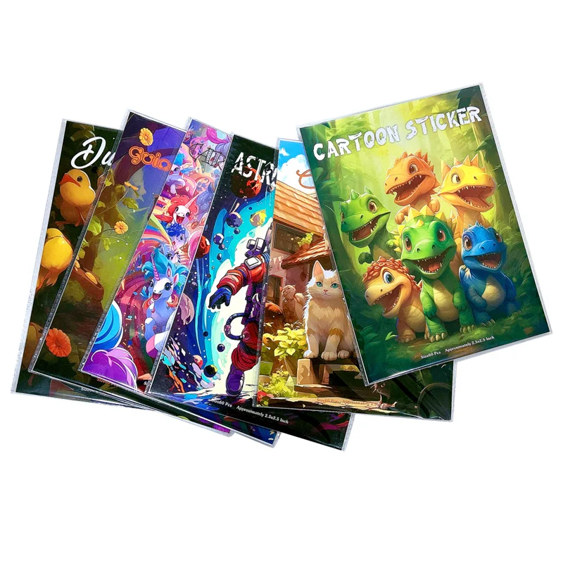 Cartoon Global Scenery Stickers Cat Tarot Retro Sticker Decals Rabbit Dinosaur Aesthetic Posters Graffiti Sticker Kids Toy Gift