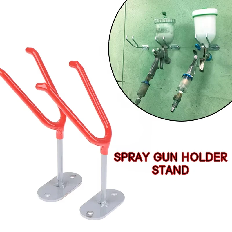 1PC Rubber Protection Customized New Paint Pot Spray Gun Bracket Spray Gun Special Gun Rack Storage Rack Fixing Rack