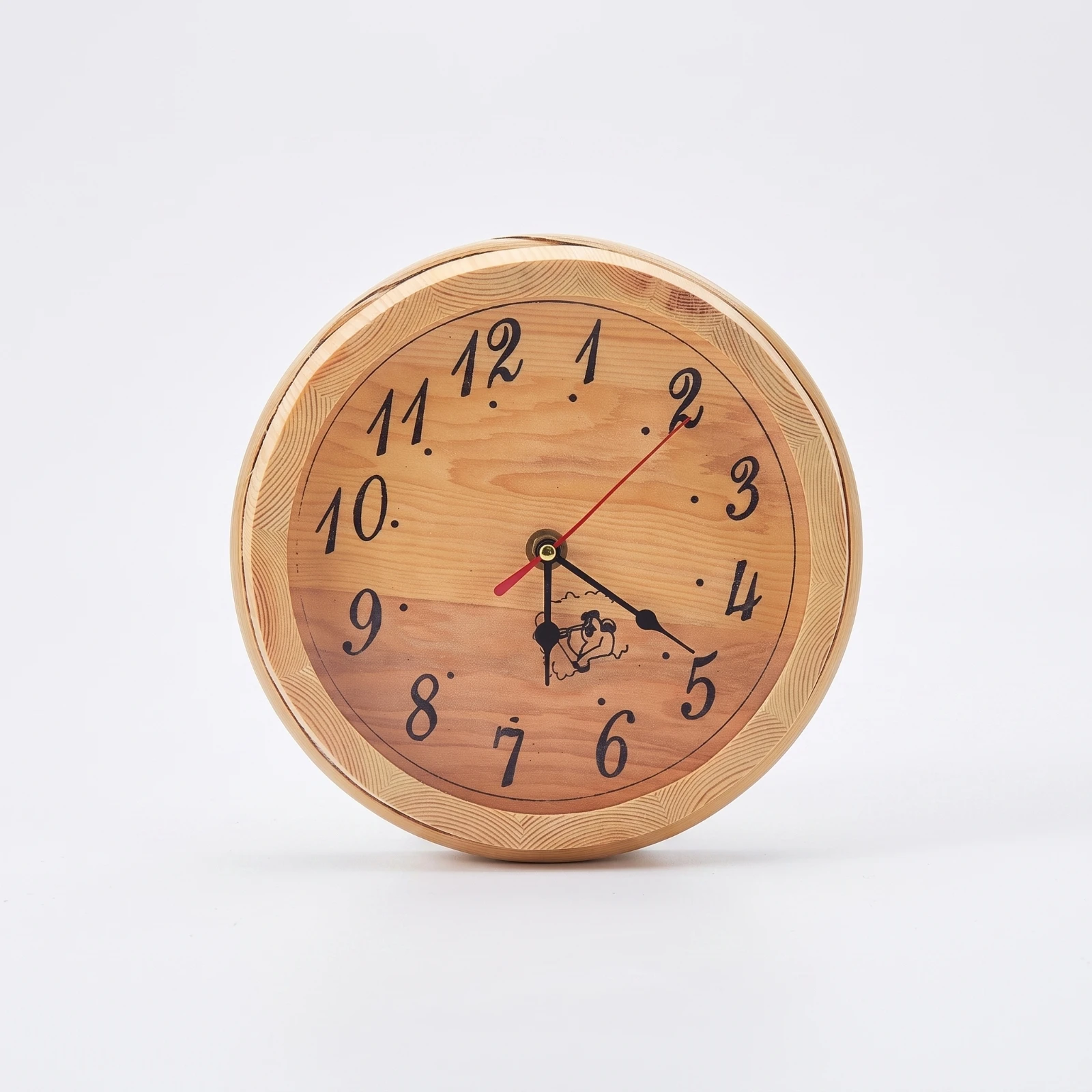 Wooden Sauna Clock Rustic Sauna Clock Simple Long-Lasting for Spa Managers
