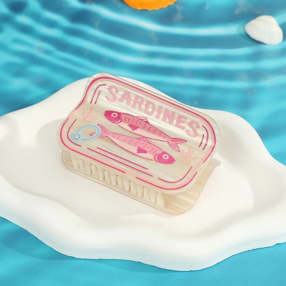 

Creative Hairpin Small Fish Hair Clip Pvc Large Ocean Animal Hair Claw Hair Accessories Shark Clip Square Fish Grab Clip Girls