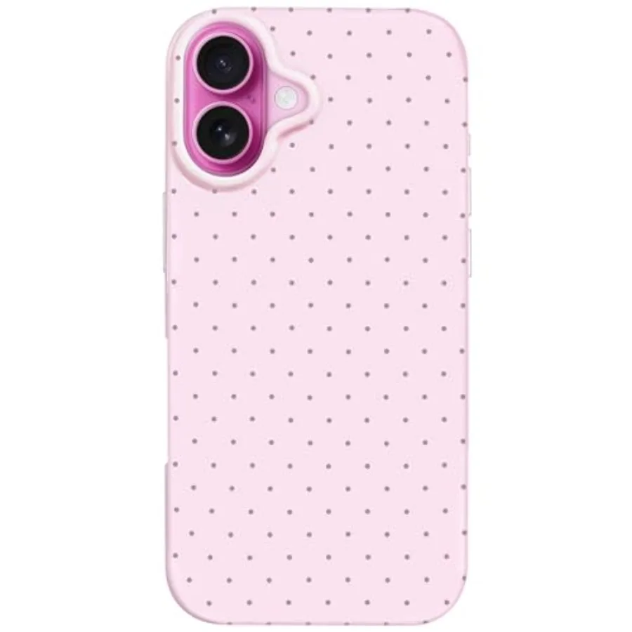 

for iPhone 16 Case Polka Dot Phone Case, Cute Trendy Polka Dots Pattern Print Aesthetic Simple Design Soft TPU Slim Shockproof