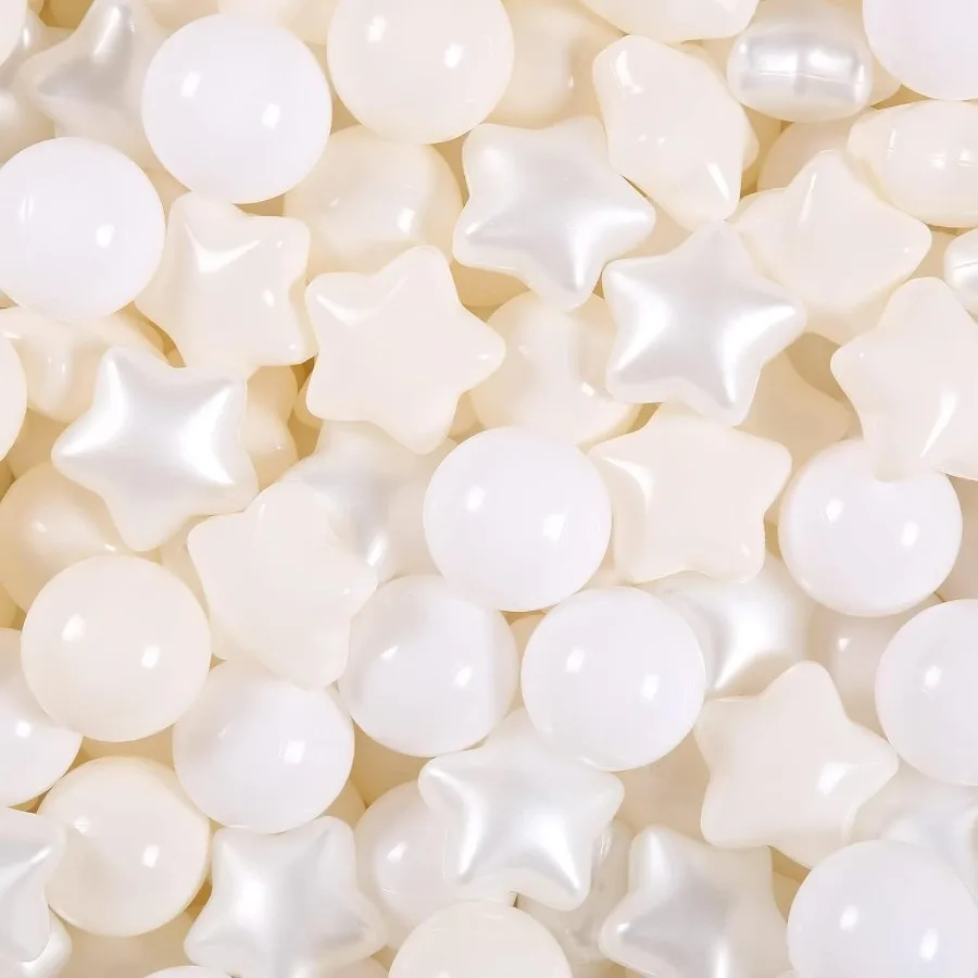 كرات حفرة كروية للأطفال الصغار ملحقات حفرة كروية بلاستيكية مقاومة للسحق ومتينة على شكل ممتع ألعاب حمام الطفل 100 قطعة