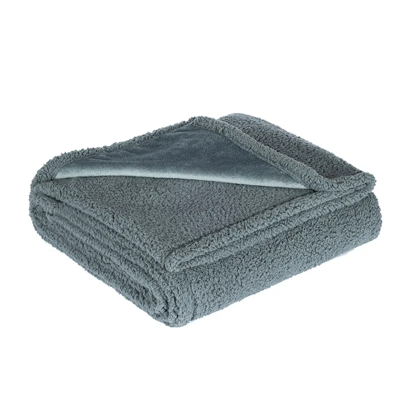 Pet Waterproof Blanket Flannel Shu Cotton Lint Sherpa Thickened Pet Blanket Kennel