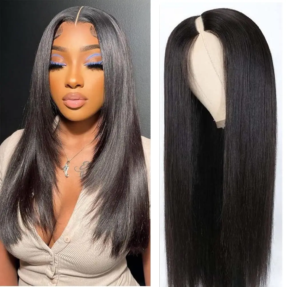 Bone Straight Lace Front Human Hair Wig Brazilian 13x4 13x6 Straight Transparent Lace Frontal Wigs 180 Density For Women