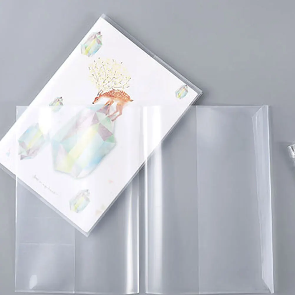 

20pcs Waterproof Book Cover Clear Transparent Textbook Protector Plastic Magazine Notebook Soft Students Reusable