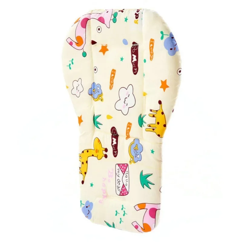 Cartoon Print Baby Dining Chair Cushion Soft Universal Kids Cart Mat Multifunctional Baby Seat Cushion Baby Stroller Accessories