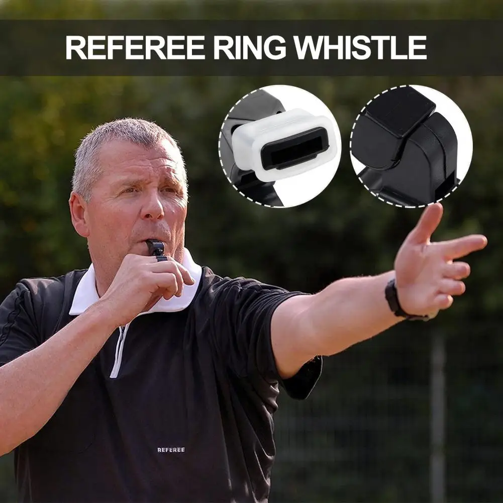 Fingergrip Referee Whistle Loud Crisp Sound High Decibel Ultralight Compact Size Widely Used Sports Basketball Soccer Whistle