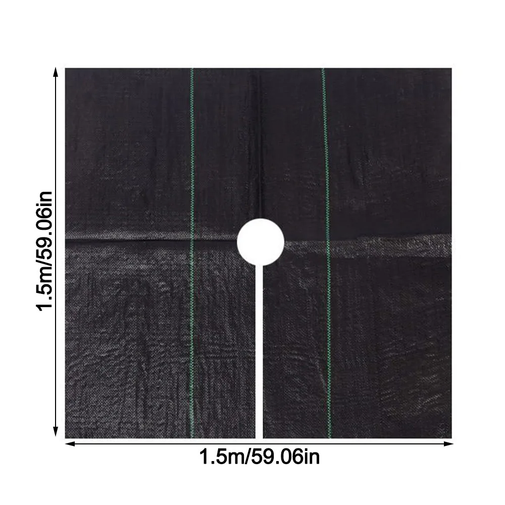 New Reusable Weed Control Fabric Water-permeabl with Holes Tree Mat Fruit Tree Fabric