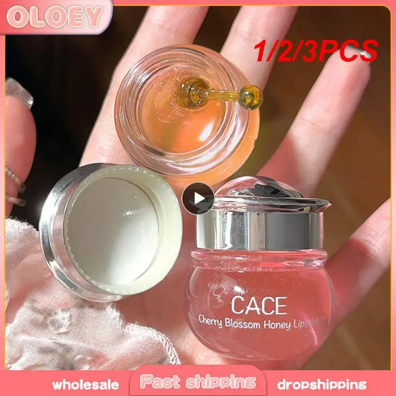 1/2/3PCS Honey Lipgloss Lip Nourishing Crystal Jelly Lip Gloss Lip Care Repair Lips Lips Makeup Moisture Lip Oil Cosmetics