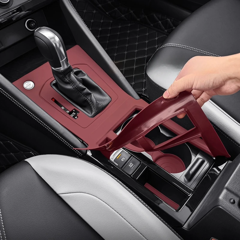 Almacenamiento de consola central de silicona apto para Volkswagen VW Jetta VS5 VS7 2023 2024 2025 cubierta de engranaje de manga actualización Interior