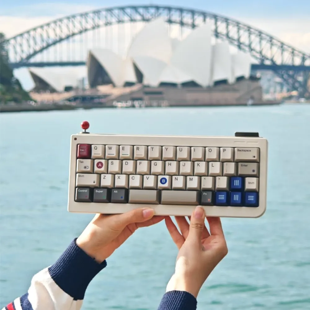 

80Retros GB40 R3 Механическая клавиатура Беспроводная трехрежимная ПРОКЛАДКА с возможностью горячей замены на заказ Ретро 40% Алюминиевая офисная игровая клавиатура Подарок