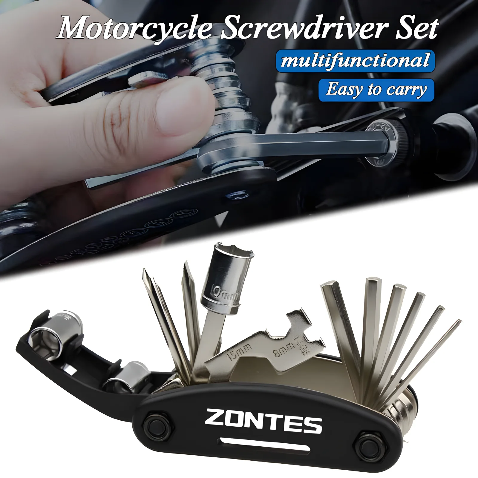 Motorcycle Multi Repair Screwdriver Tool Set For Zontes Shengshi 310R 310X 310V ZT125 T310 350E 350D 350M 350R 350X GK350 ZT250