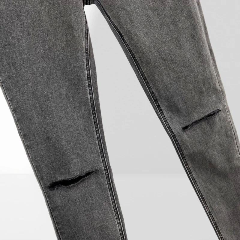 سراويل كاجوال رجال الأعمال الجميلة ذات الملمس المتقدم من الدنيم - احترافية ومريحة طوال اليوم AE1905 #4