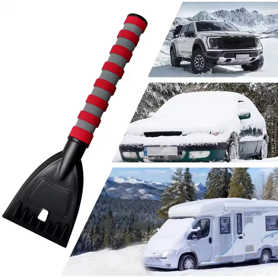 Car Ice Scraper, Portable Windshield Ice Snow Remover with Non-slip Foam Handle Thickened Ice Breaking Shovel for Car WinterSnow