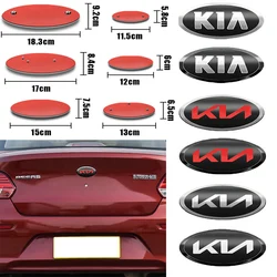 Auto Cofano Anteriore Baule Posteriore Distintivo Emblema Adesivo Per KIA Sportage Ceed Sorento Cerato Optima Picanto Rio Soul k3 k5 Auto Accessorio